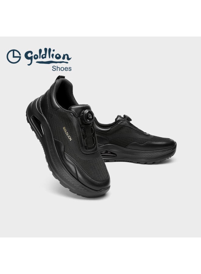 Goldlion Men's Shoes, Lightweight Casual Slip-on, Shock-absorbing Air Cushion, Height-increasing Shoes G527530488aae Black Size 38 - Image 5