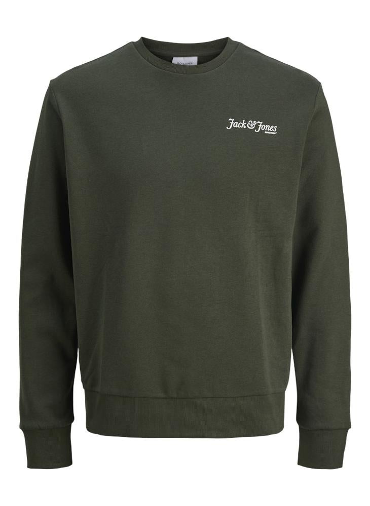 JACK & JONES Logo Regular Fit Crew Neck Sweatshirt - Image 1