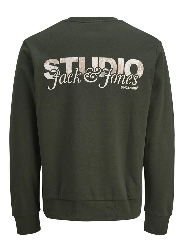 JACK & JONES Logo Regular Fit Crew Neck Sweatshirt - Image 2