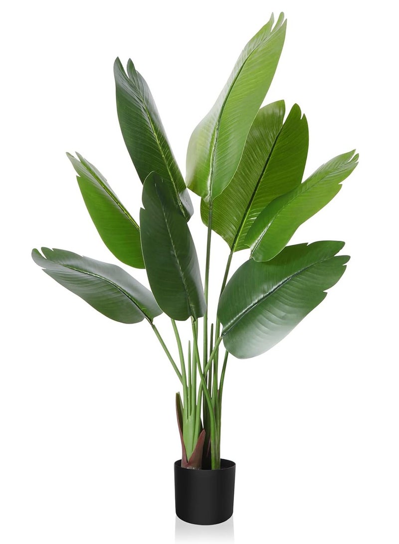 TYCOM Artificial Tree Fake Plants Fake Trees Faux Plants Indoor Realistic Plants for Office Home Room Store Decor Height 90 CM Traveler Palm.  - Image 1