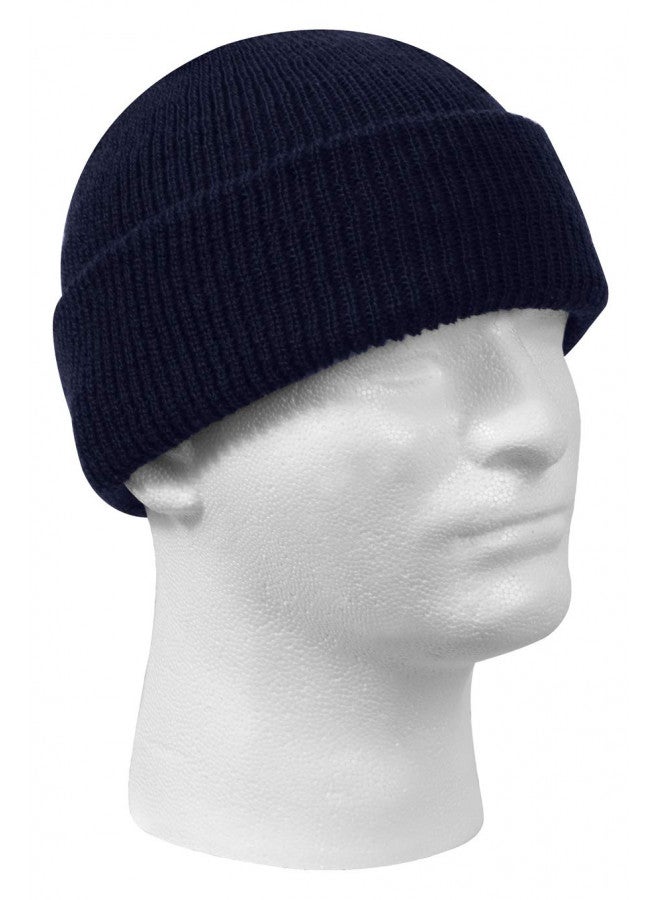Rothco Genuine U.S.N. Wool Watch Cap, Navy Blue - Image 1