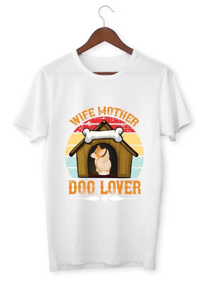 Men's Printed T-shirt Wife Mother Dog Lover