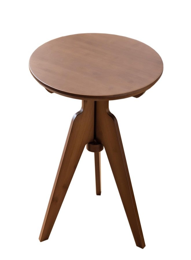Maydear Bamboo Round Side Table Small Accent Table or Coffee Table for Living Room, Bedroom, or Office, Easy Assembly, 3-Leg Design - Image 3