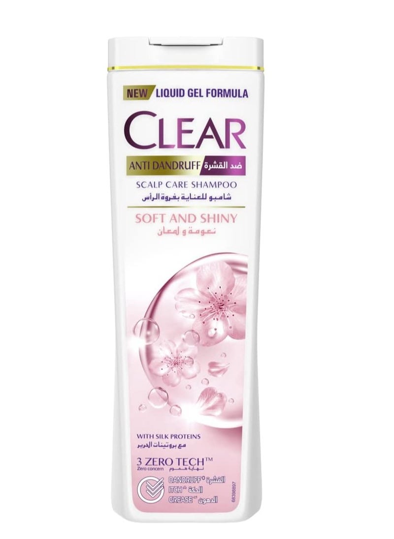 CLEAR - CLEAR Women's Anti Dandruff Shampoo Soft & Shiny 600ML - Image 1