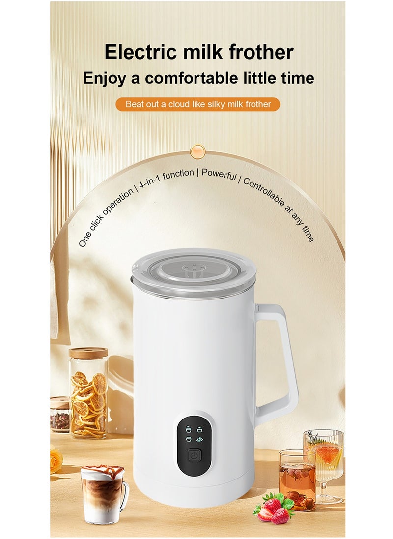 Oasis Casa 4-in-1 Electric Milk Frother and Steamer, Automatic Cold and Hot Foam Maker for Coffee Latte Cappuccino, Daily Milk Warmer, 580ML, White  - Image 2