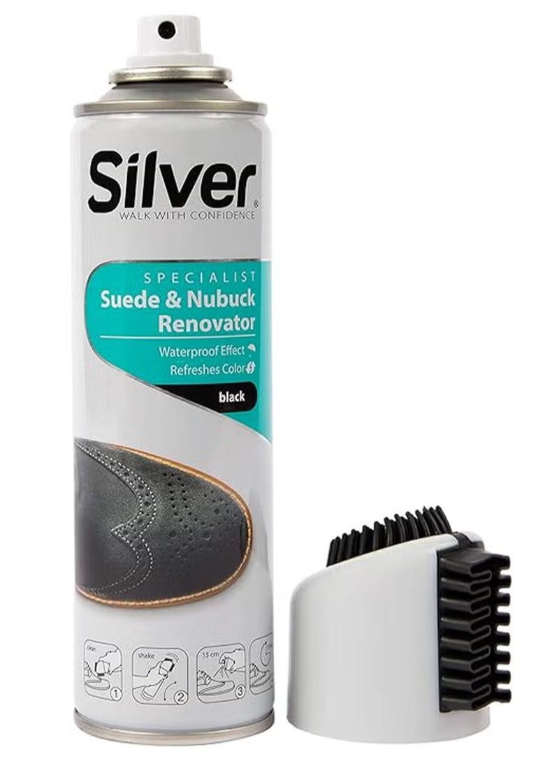 مُجدد لون متخصص للأحذية السوداء من الجلد المدبوغ والجلد النوبوك، 200 مل