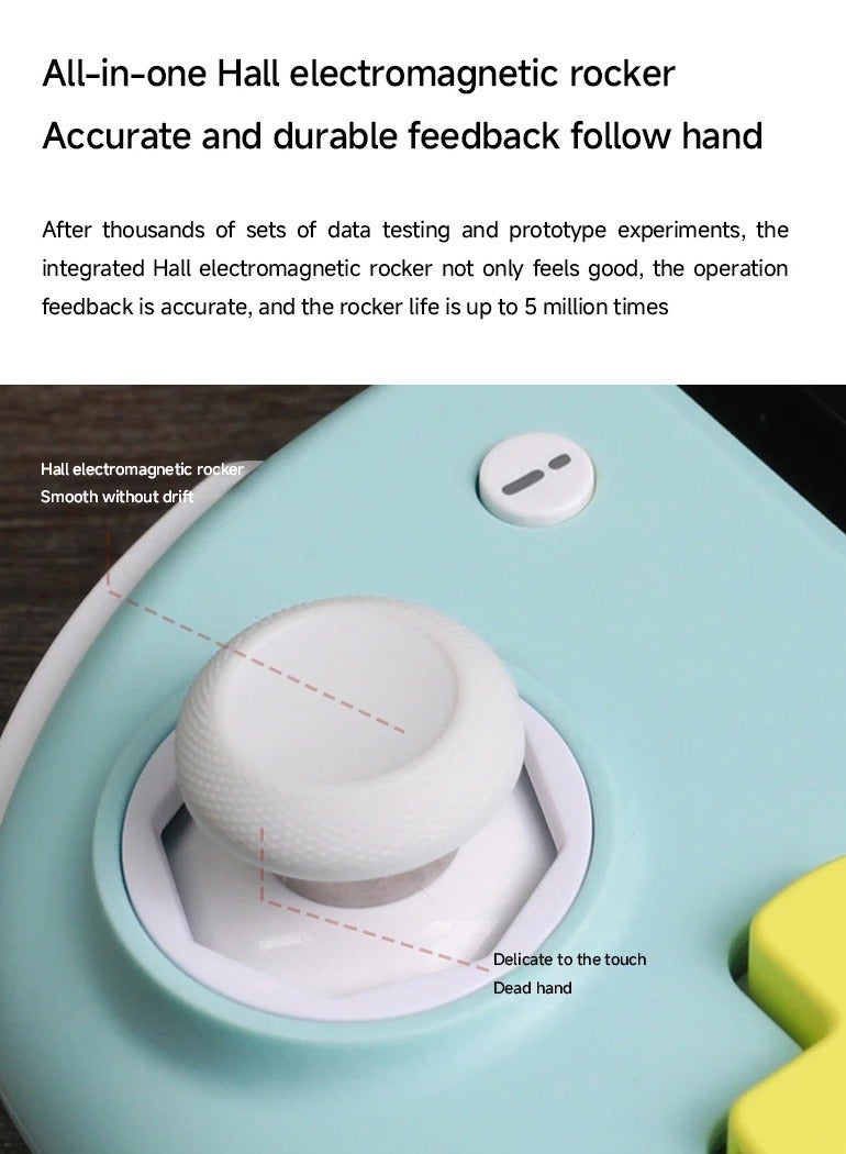 Joypad For Nintendo Switch, 6 Axis Portable Gyro Gamepad, Durable Ergonomic Design Adjustable Controller, Adjustable Joystick Hall Effect Controller, (1pc, White HD Version) - Image 3