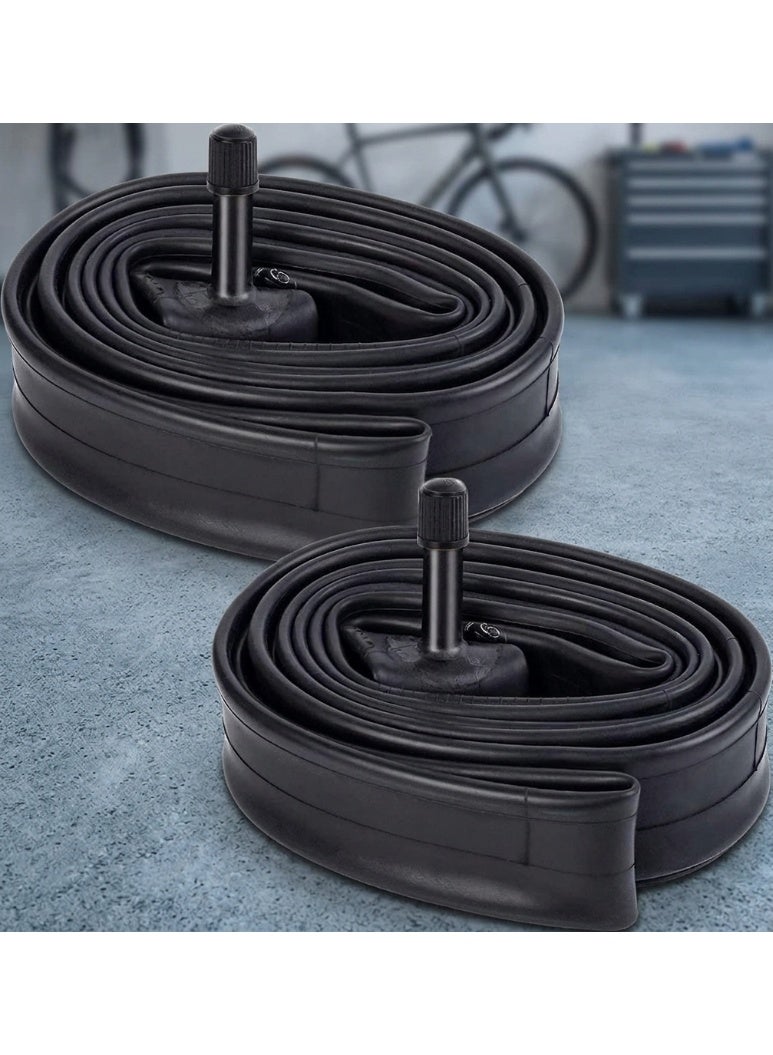 2 Pack 27.5 Inch Bike Inner Tubes | 27.5 x 1.75 1.95 2.125 Schrader Valve 32mm Tubes | Durable Bicycle Replacement Inner Tube Set Black - Image 5
