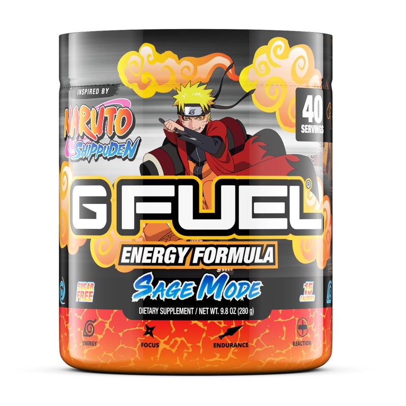 G Fuel Sage Mode Energy Drink Powder, Pre Workout Caffeine Mix for Gaming, Sugar Free Focus Amino, Vitamin + Antioxidants, 9.9oz (Grapefruit + White Peach, 40 Servings) - Image 1