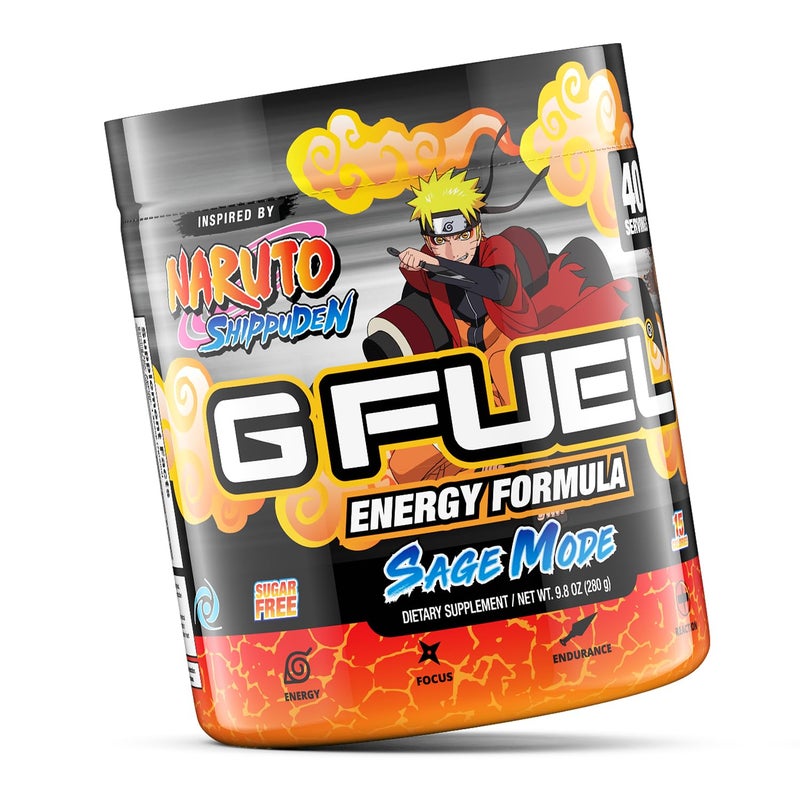 G Fuel Sage Mode Energy Drink Powder, Pre Workout Caffeine Mix for Gaming, Sugar Free Focus Amino, Vitamin + Antioxidants, 9.9oz (Grapefruit + White Peach, 40 Servings) - Image 2