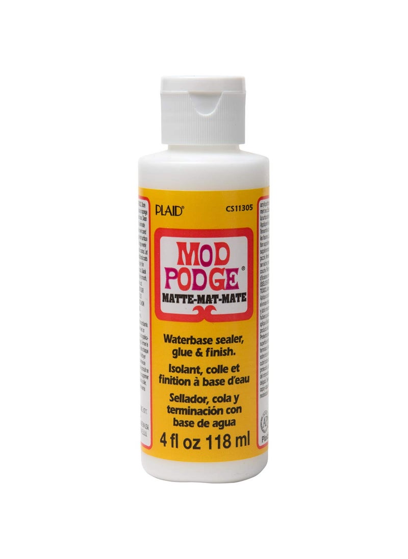 Mod Podge Mod Podge Matte AllInOne Waterbase Sealer Glue Finish 118ml  - Image 1
