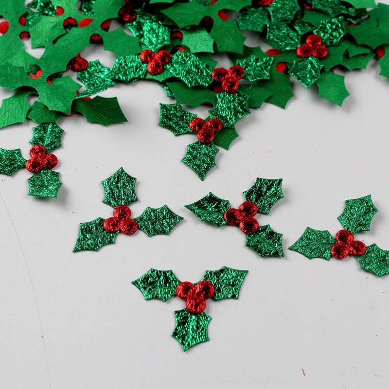 comfrt 100pcs Christmas Applique Patches Embroidery Patches Sequins Iron On Badges Sew-on Patches Clothes Embellishments for Sewing DIY Craft Christmas Wreath Decor - Image 5