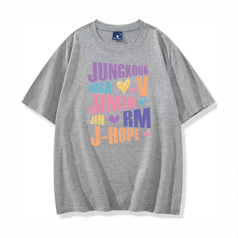 2022 Korean Fashion Street Fashion Cartoon Printed Round Neck Cotton T-Shirt - Image 1
