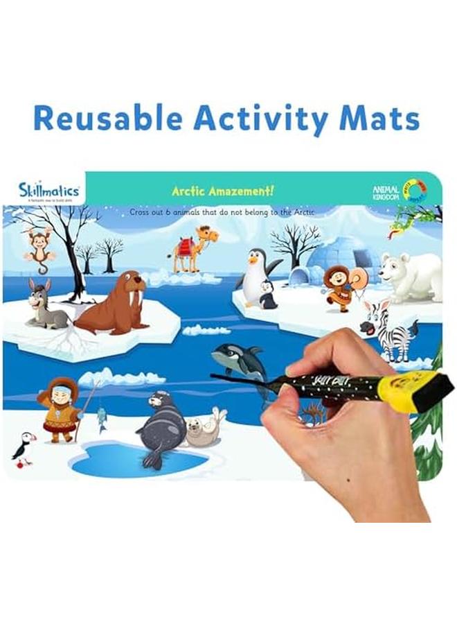 سكيلماتيكس اكتب وامسح نشاط رفيق مملكة الحيوانات 3 6 سنوات، عبوة من قطعة واحدة - Image 3