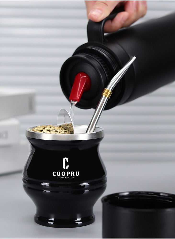 CUOPRU - Yerba Mate Jugs 1000 ML Vacuum Flask Heat Insulated - Image 1