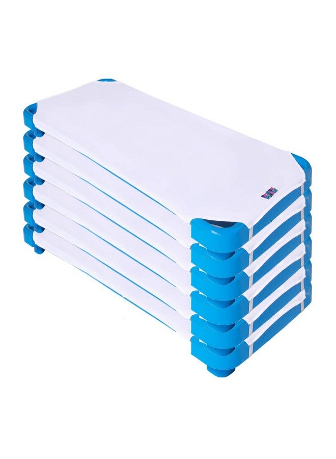 ROLLEE POLLEE Northwest Rollee Pollee White Microfiber Cot Sheets - Super Soft & Durable with Elastic Loops - Ideal for Preschool & Daycare Naptime Bedding - Toddler Size 23" x 42" 6-Pack - Image 1