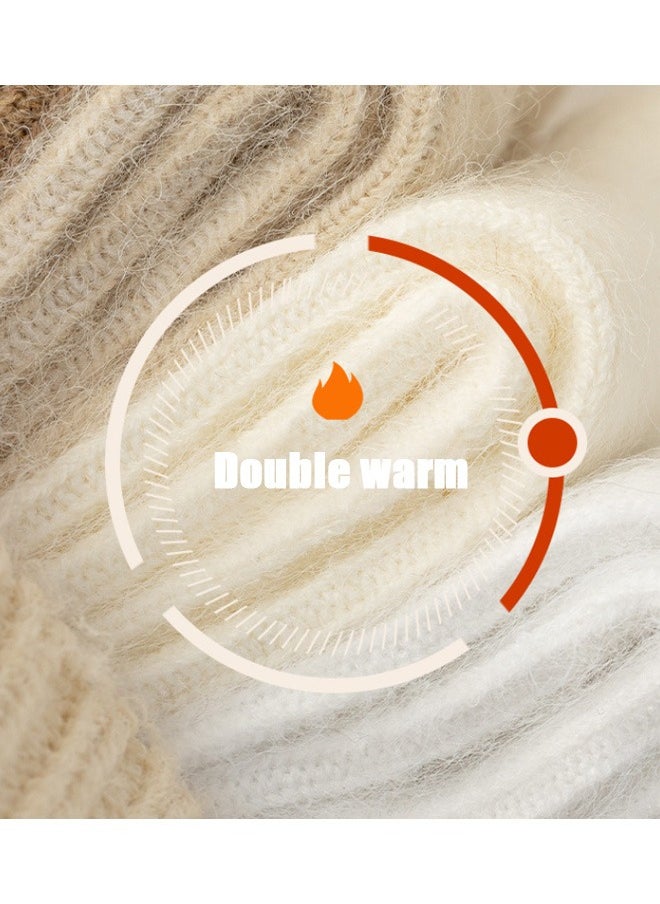 GMORO 5Pairs Women Wool Socks Thick Thermal Hiking Winter Warm Boot Heavy Soft Cozy Socks for Cold Weather  - Image 3