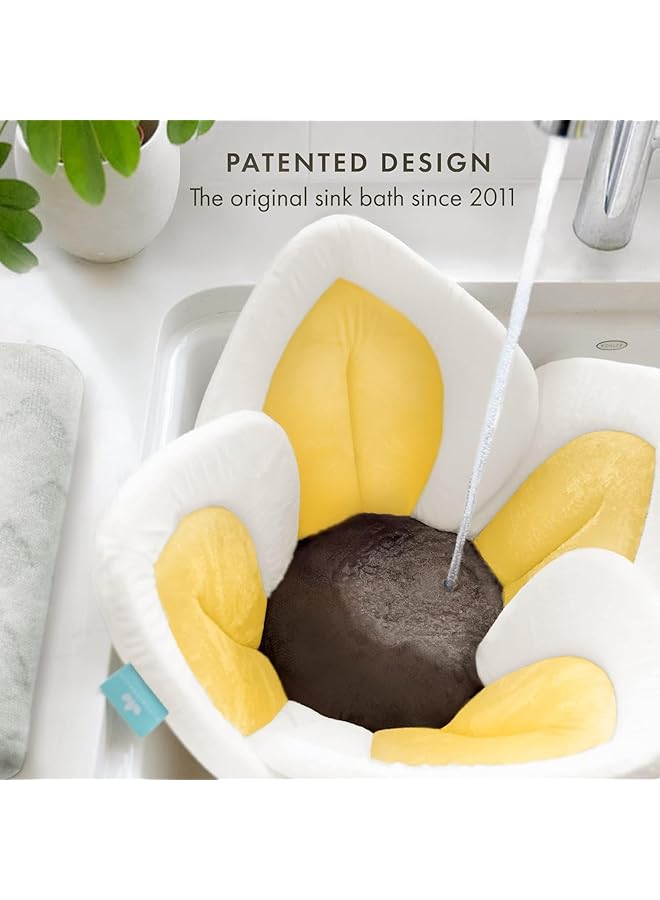 إيروريكس وسادة حمام الطفل المريحة على شكل زهرة، سجادة حوض استحمام، حوض استحمام، مقعد زهرة أصلي آمن للغسل - Image 3