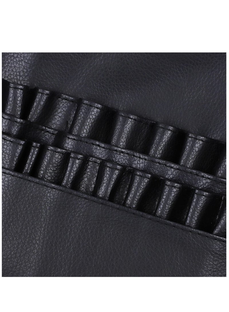 SYOSI SYOSI Makeup Brush Bag, Portable Makeup Brush Belt Makeup Brush Waist Multi Pockets Make-Up Tool for Salon & Travel & Home  - Image 4
