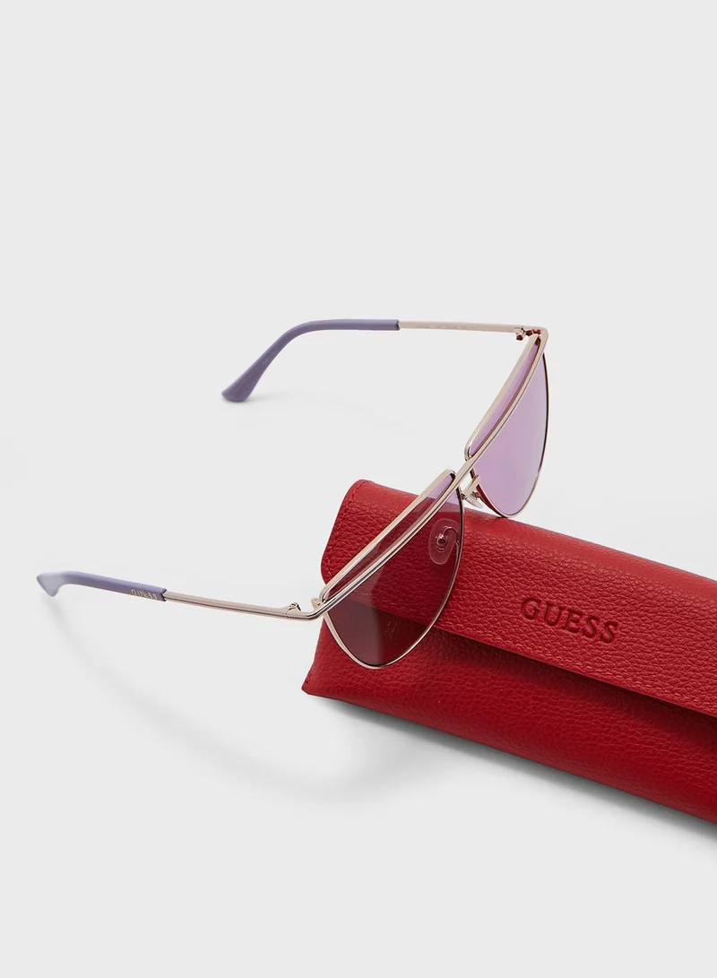 GUESS Injected Oversized Sunglasses
