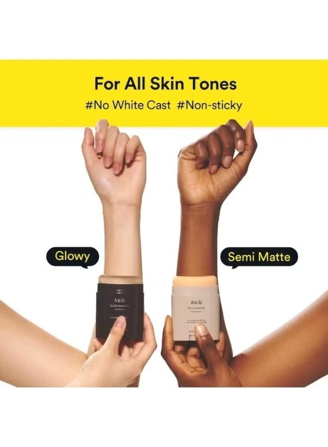 ابيب Abib Airy Sunstick Smoothing Bar SPF50  غير لاصق ماتي النهاية حماية الشمس للوجه والجسم ، عصا الشمس الكورية طويلة الأمد - Image 3