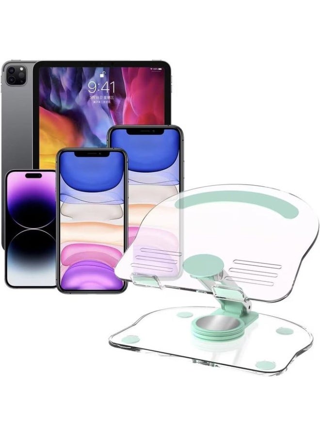 S882 Tablet and Laptop Holder, Foldable Acrylic Desk Mount Stand, Features a Spiral Design for Easy Rotation, Rotates 360 Degrees, 180 Angles - Image 4