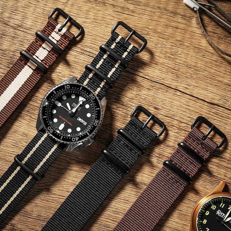 Ritche Christmas Gift 20mm Military Ballistic Nylon Watch Strap Compatible with Timex Expedition Watch Strap Timex Replacement Watch Bands for Men Women (4 Packs), White Elephant Gifts, Stocking Stuffers for Men - Image 2