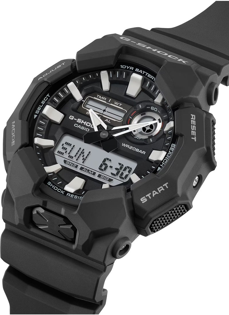 G-SHOCK - Analog Digital Black Bio-Based Resin Band Men's Watch GA-010-1A - Image 1