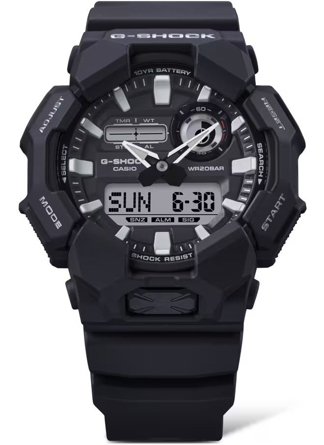 G-SHOCK - Analog Digital Black Bio-Based Resin Band Men's Watch GA-010-1A - Image 1