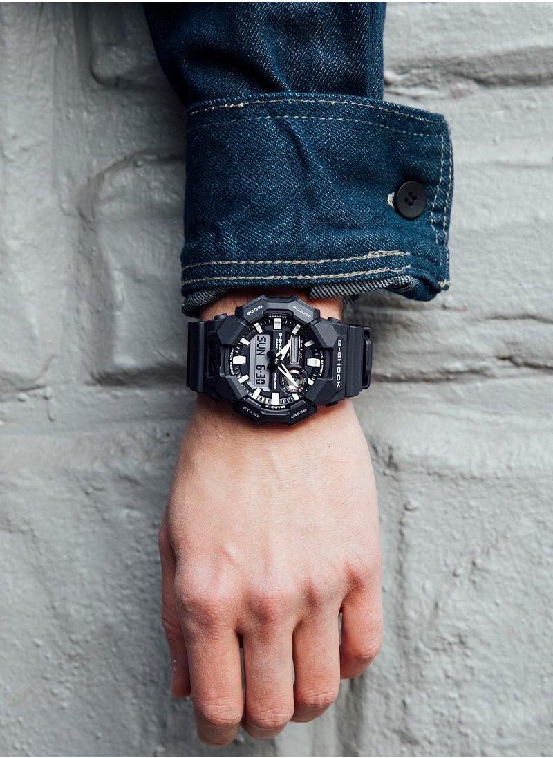 G-SHOCK - Analog Digital Black Bio-Based Resin Band Men's Watch GA-010-1A - Image 1