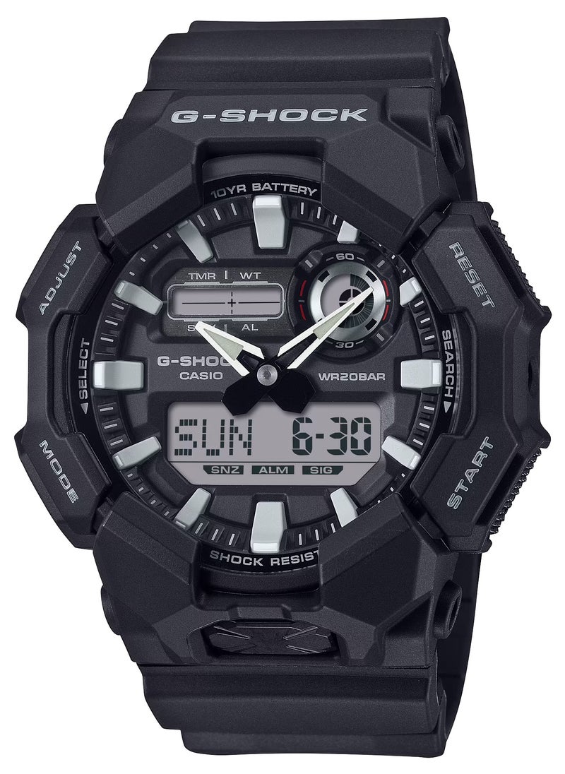 G-SHOCK - Analog Digital Black Bio-Based Resin Band Men's Watch GA-010-1A - Image 1