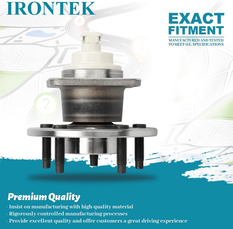 IRONTEK 512150 Rear Wheel Hub and Bearing Assembly for Buick, Chevrolet, and Pontiac - Image 4