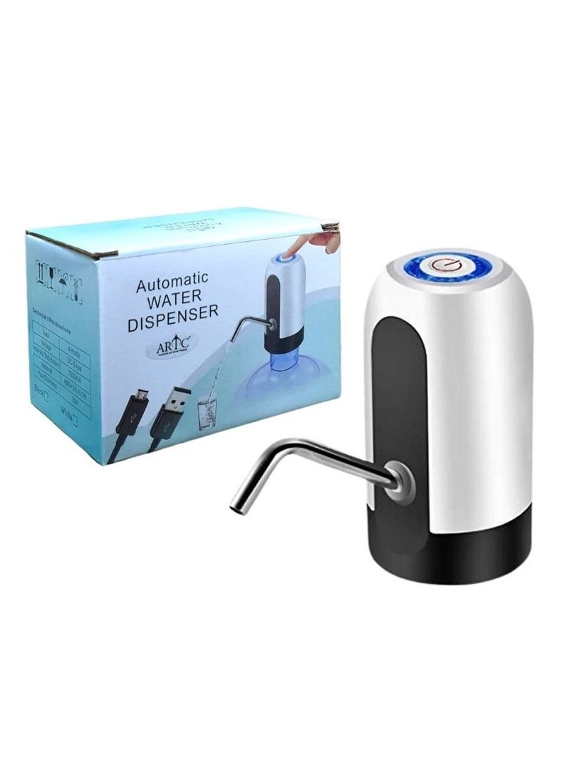 ARTC ARTC Rechargeable USB Wireless Smart Electric Water Dispenser Black and White 12cm x 8cm x 8cm  - Image 1