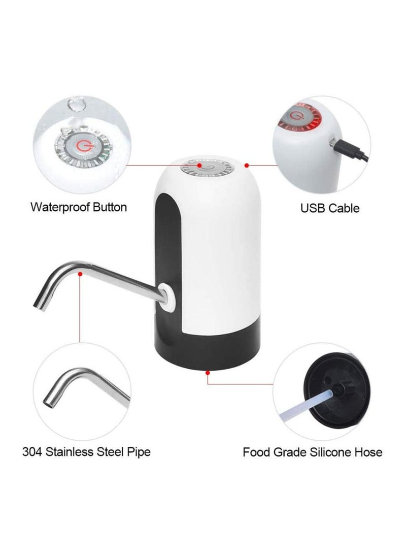 ARTC ARTC Rechargeable USB Wireless Smart Electric Water Dispenser Black and White 12cm x 8cm x 8cm  - Image 2