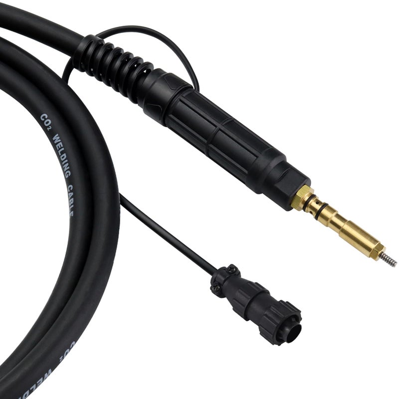 Zinger MIG Welding Gun Torch fits Hobart 245926 Hobart Handler 190/210/210MVP Mig Welders Parts,100A 15ft Hobart Welder Replacement Hobart H100S4-10 245926 with .030" .035" Tip-Nozzle-Diffuser - Image 4