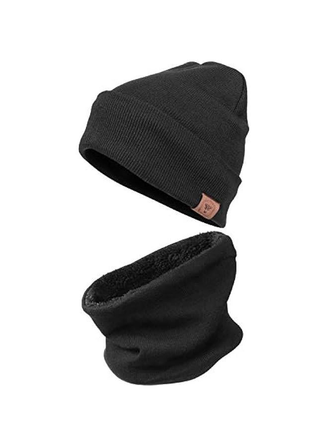 Winter Beanie Daily Hat - Thermal Polar Fleece Ski Stocking Skull Cap for Men and Women Set - Image 1