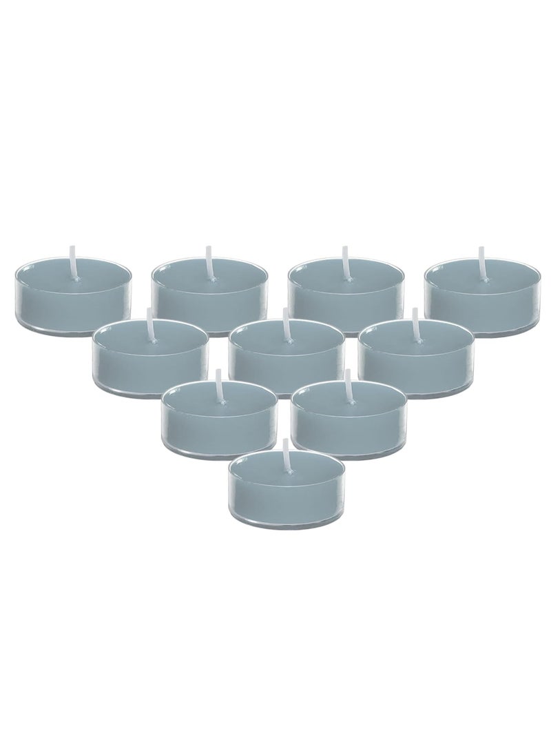 HOME GENIE Home Genie Fragrance Scented Smokeless Dripless Long Burn Time Paraffin Wax Tealight Candles for Home Dcor Diwali Birthday Party Wedding Romantic Dinner Jasmine Pack of 10  - Image 1