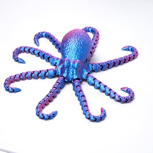 LUYUCUBE 3D Printed Octopus ModelFlexible Realistic Articulated Animal Fidget ToysMystery Figurines Gifts for EasterExecutive Desk Funny Dcor and Festival CollectibleEaster Basket Stuffers RB - Image 5