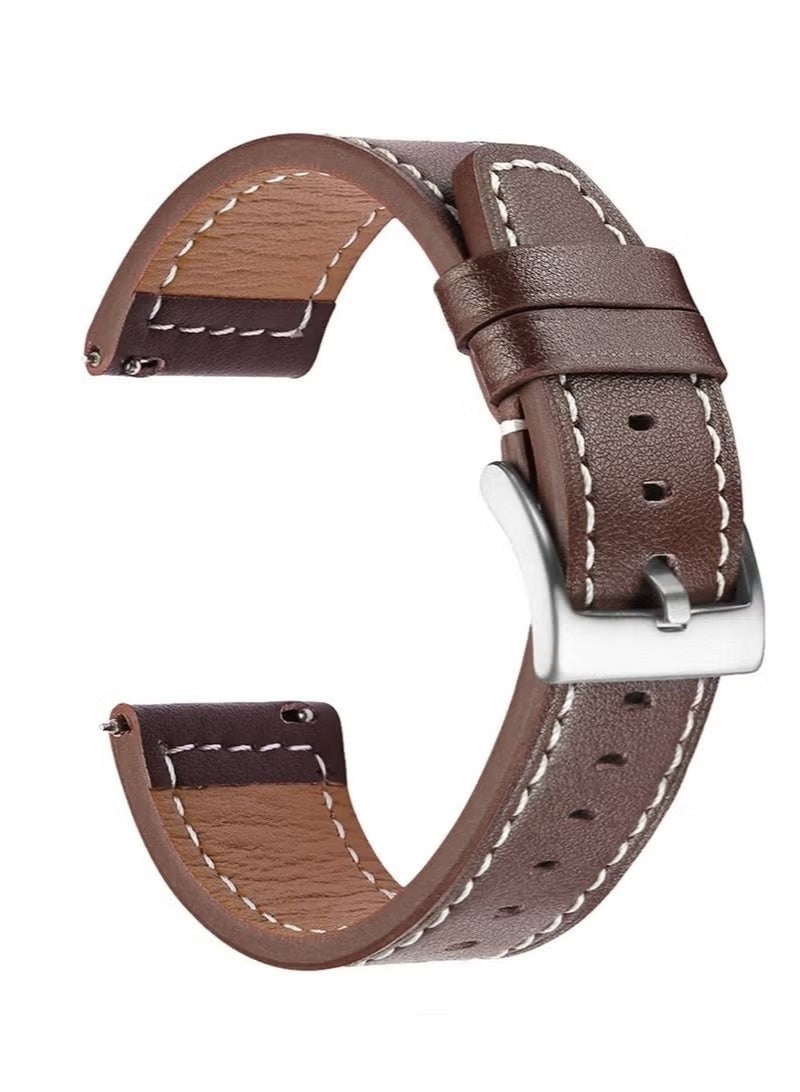 Bracelet Watchband For 22MM Straps Compatible with Huawei Watch GT5/GT4/GT3/GT3 Pro/GT2/GT2e(46MM) Huawei Watch 4/4 Pro/3/3 Pro,Honor Watch 4 Pro/GS3/Magic Watch 2（leather） - Image 3