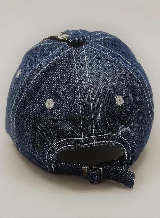 MalvinaBaby Caps for Kids Printed Cartoon Design Soft Cotton Baseball Cap for Toddler Boys Girls Sun Protection Stylish Casual Cap (Age 6 Month to 2.5 Years)(Light Blue) - Image 4