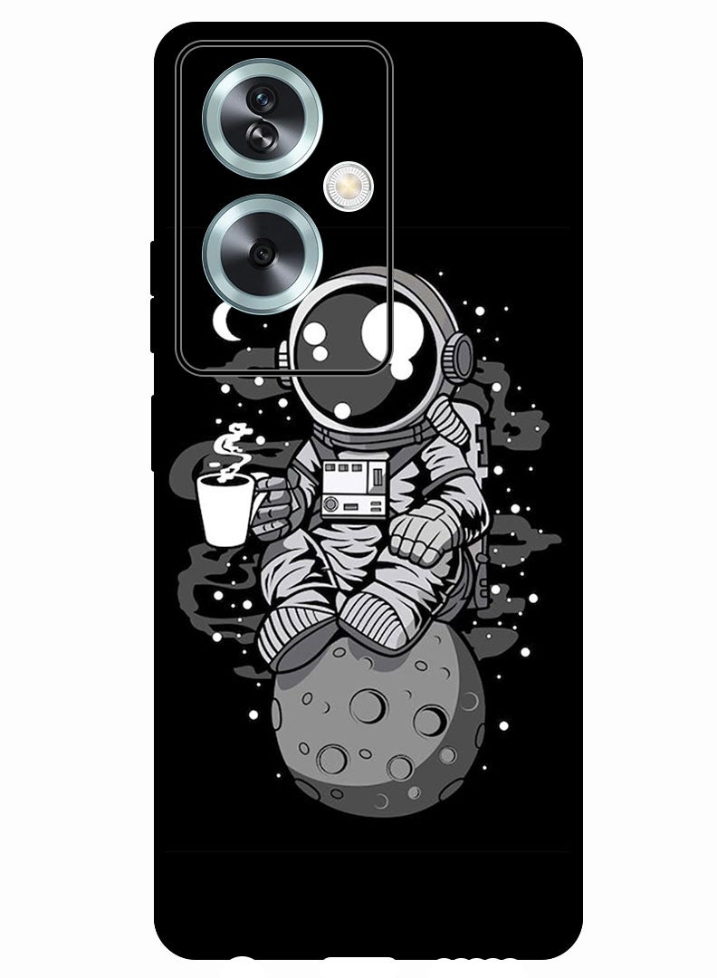 Protective Case Anti Scratch Shock Proof Bumper Cover For Oppo A2 Astronaut Coffee