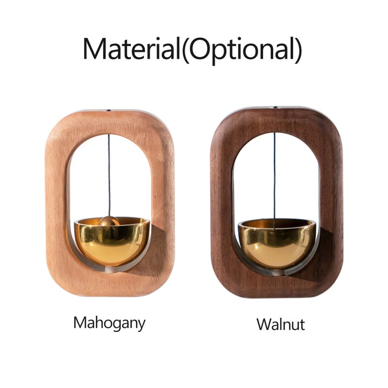 Suction Wind Chime Doorbell Decoration Refrigerator Door Closet Wood Windchime Bells for Home Garden Windchime Gift - Image 3