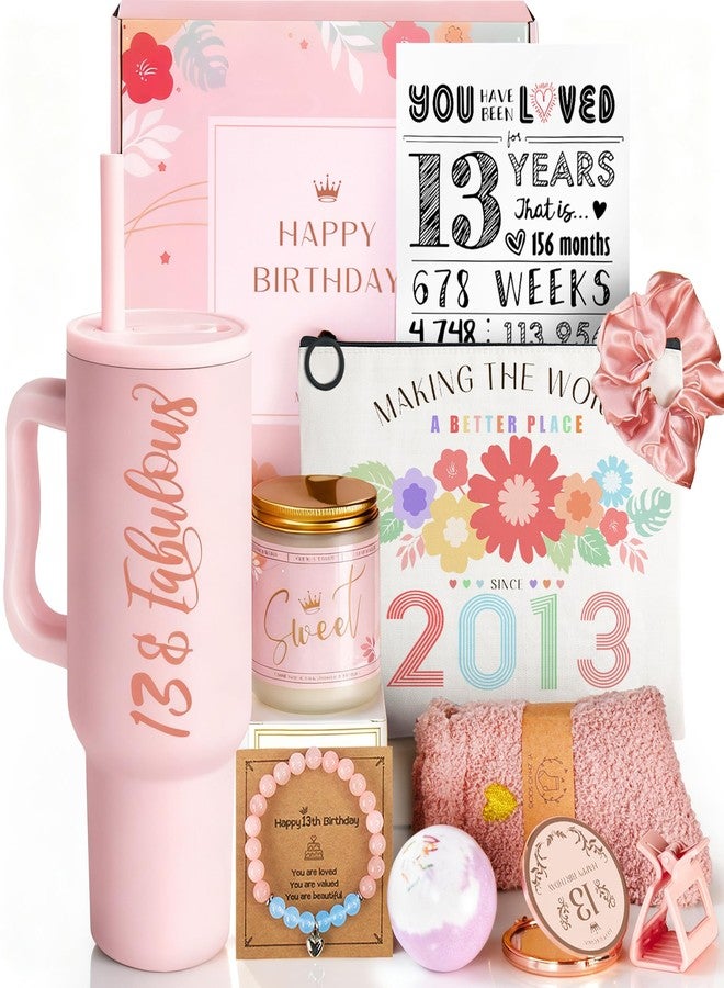 Mirasphere 13th Birthday Gifts for Girls - Gifts for 13 Year Old Girl - 11 Pieces Unique 13th Birthday Presents Ideas for Teen Girl, Daughter, Niece, Granddaughter, Official Teenager Trendy Stuff Birthday Gift - Image 1