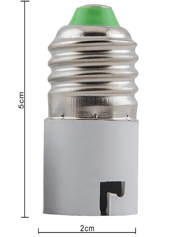 Diktmark: E27 to B22 Converter - White Screw Base Socket Holder & Bulb Adapter, Pack of 10 for Seamless Compatibility. - Image 2