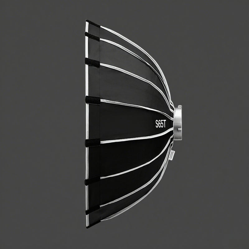 S65T 65cm/25.6in Quick Release Umbrella Softbox Professional Foldable Softbox with Standard Bowen Mount& Diffusers for Photography Studio Photography Portrait Live Stream - Image 1