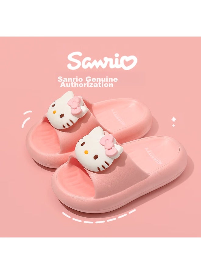 Daddy Pig Zhubaba Children's Slippers, Girls' Summer New Style, o Kitty, Girls' Indoor Non-slip Sanrio Parent-child Sandals, 160 - Image 3