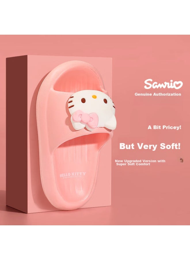 Daddy Pig Zhubaba Children's Slippers, Girls' Summer New Style, o Kitty, Girls' Indoor Non-slip Sanrio Parent-child Sandals, 160 - Image 1
