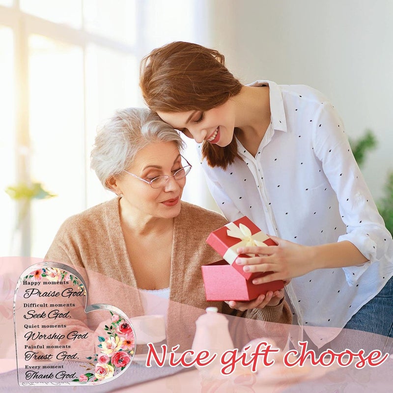 Yulejo Inspirational Acrylic Heart Decor - Image 4