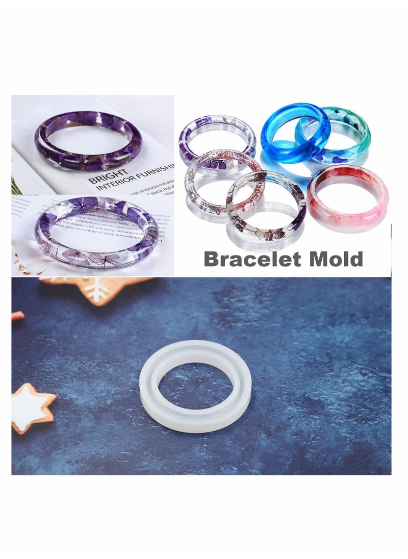 KASTWAVE - DIY Jewelry Casting Molds More Than 120 Designs Contains 8 Silicone Jewelry Resin Molds with 70 Designs,1 Earring Molds with 25 Designs,2 Necklace Bear Molds,3 Diamonds Mold 229Pcs - Image 1