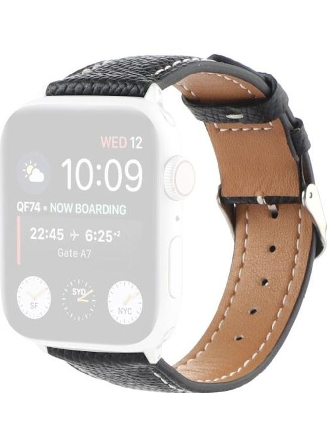 نيبمينينت سوار ساعة بديل بتصميم عرقي لسلسلة ساعات أبل 1/2/3/4/5/6/7/SE مقاس 38/40/41 مم أسود - Image 1